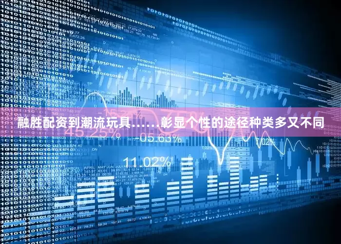 融胜配资到潮流玩具……彰显个性的途径种类多又不同